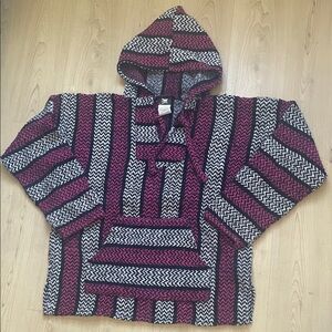 Pink Black Baja Hoodie Sweater - Unbranded